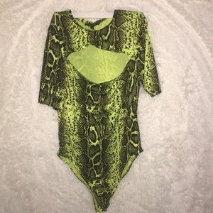Guess Neon  Snake Skin Body Suit